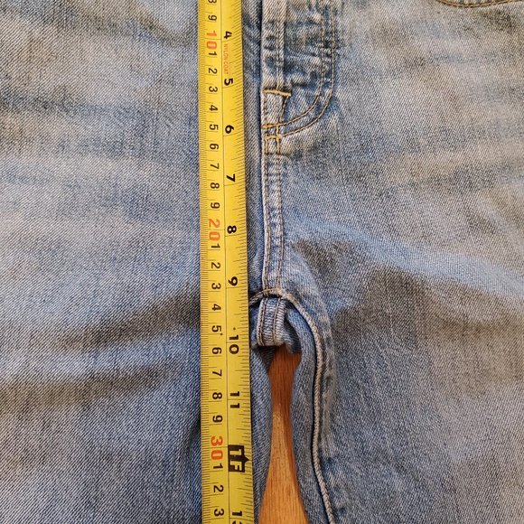 7 For All Mankind Jeans Women 26 30x27 Blue Denim Button Fly 90s Mom Made in USA - Picture 12 of 14